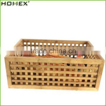 Handmade Bamboo Bin Fruit Storage Crate Homex BSCI/Factory photo-5