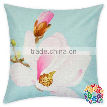 wholesale bulk elegant water lily print throw pillow case