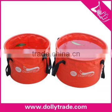 Water Games and Hiking Outdoor Fishing 500D PVC Folding Bucket