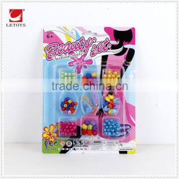 wholesale kids educational plastic DIY beads jewelry set toys