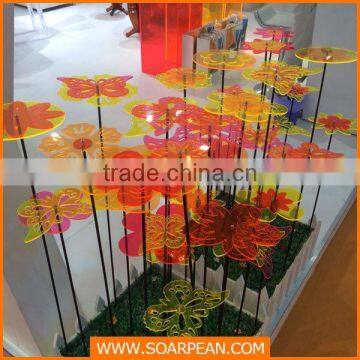 2014 decorative acrylic butterfly for shop