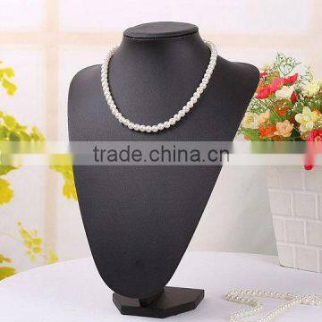 Black PU Necklace Jewelry Display Stand Human Body Model