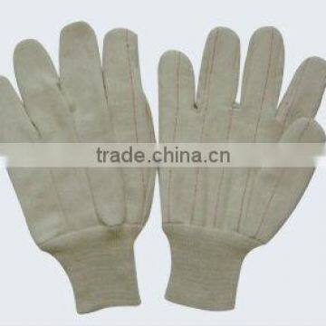 Natural white cotton hotmill glove