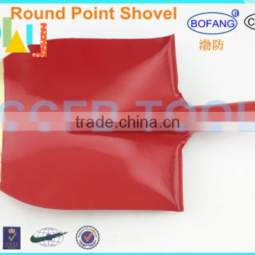 Non-Sparking Aluminum Bronze Spray The Red Figure Round Point Shovel ,Explosion-proof Brass Spade