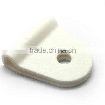 White Plastic Chafe in 1", Chafe Tab for Bags or Travelware, Nylon Flat Chafe Tab for Bag Accessories photo-3