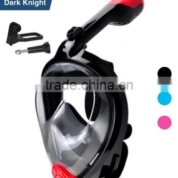 Full Face Snorkel Mask 2.0,2017 New Foldable Full Face Snorkeling Diving Scuba Mask with Detachable GoPro Mount