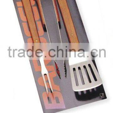 High Quality In Wooden Handle Barbecue Tools