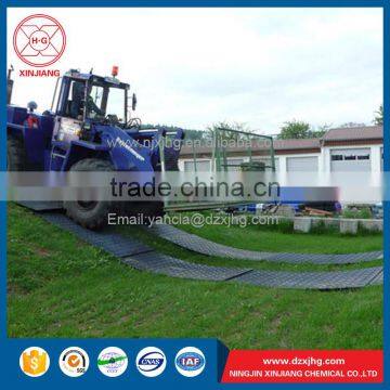 Hard hdpe black plastic ground protection mat for truck