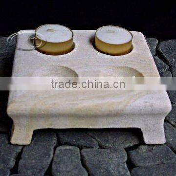 STONE CANDLE HOLDER