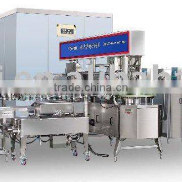 Ice cream extrusion and hardening machine