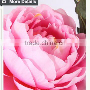 Hot Sale Decorative Silk Flower Cloth Peony Flower photo-4