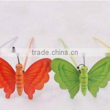 Garden Stakes wooden butterfly