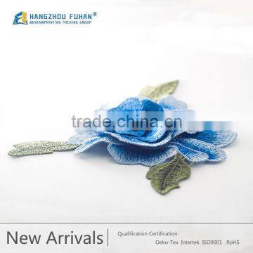 Factory Supply Beautiful Rose Embroidery Patch,Personalized Rose Embroidery Patches photo-6