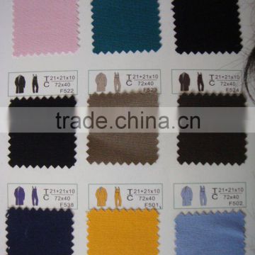 stock c/t 60/40 twill uniform fabric/business suit fabrics/labour suit fabrics/jumper fabric/overalls fabrics