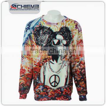 Heat transfer printing color combination sweater