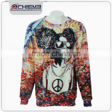 Heat Transfer Printing Color Combination Sweater