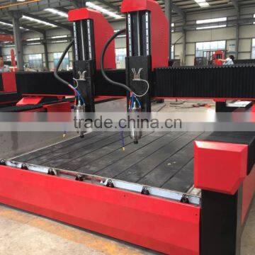 jinan economical heavy double-head engraving polishing stone cnc router