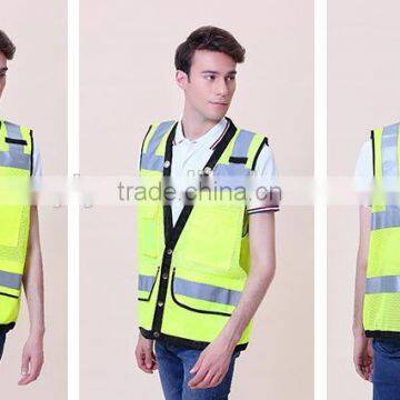 EN ISO 20471 standard cheap reflective red safety vests