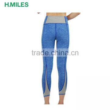 Quick-drying Fitness Tights Women Blue Track Legging Sport Leggings photo-2