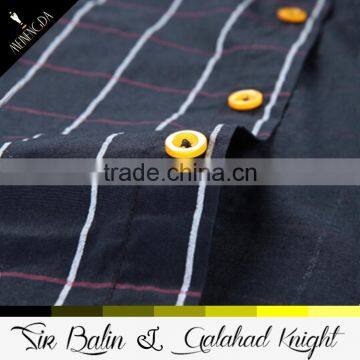 Professionally Offer Long Sleeve Black Ready Made Cotton Mens Casual Shirt 2014 New Style photo-3