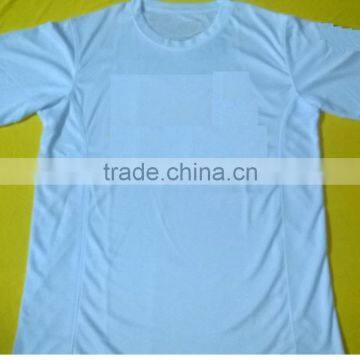 Quality Assured Short Sleeve Running Shirt , running t-shirt 100 % polyester