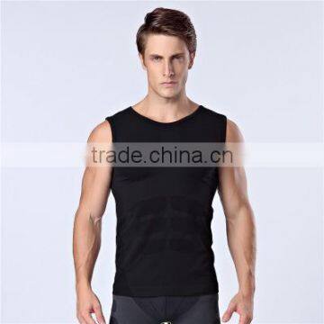 New Model Fitness Skinny Bodybuilding Excercise Sleeveless Compression Shirts for Men photo-3
