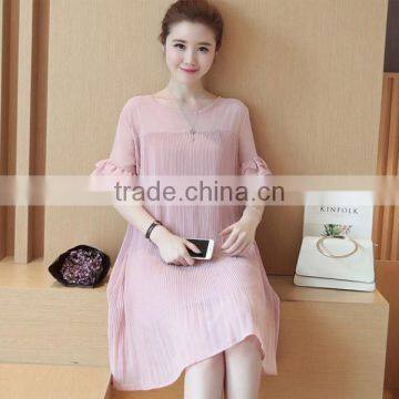 2017 wish hot selling summer women dress korean fashion ladies dresses plus size latest maternity dress for pregnant women