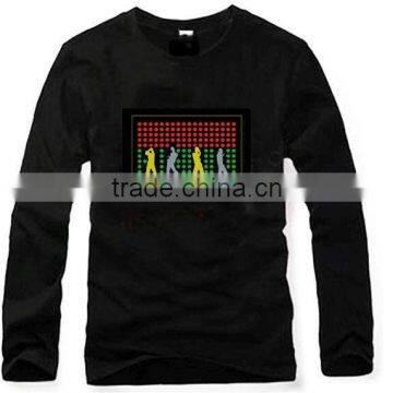 Electronic Guitar Sound Activated Led t Shirt Wholesale photo-3