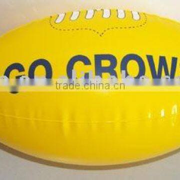 Inflatable football beach ball