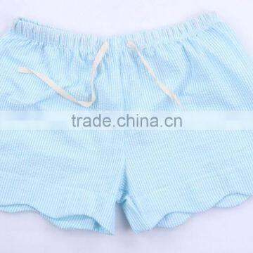 Wholesale Seersucker Scalloped Shorts photo-2