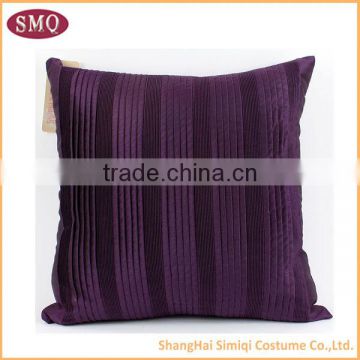 2014 china wholesale purpel pleated cushion cover