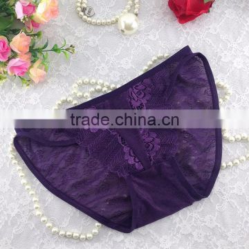 sexy transparent soft lace panties for wholesale