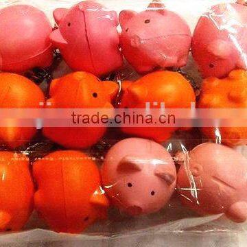 Promotional Mini Piggy fidget soft PU ball toy innovative keychain for children and adult