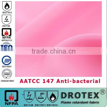 AATCC147 anti-bacterial fabric series 100% cotton material 180gsm pink color