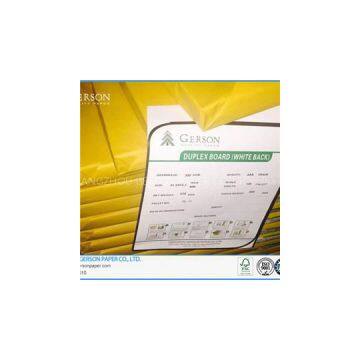 White Coated Duplex Board White Back