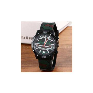 Rubber Strap Japan Quartz Chronograph Army Watch
