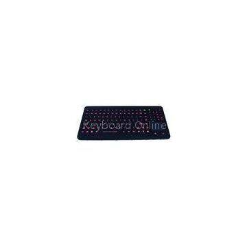 IP65 dynamic rated ruggedized silicone industrial pc keyboard with sealed touchpad