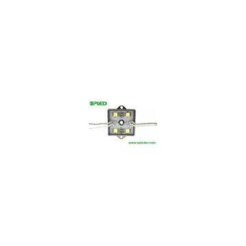 Square SMD 5050 12V LED Module , 0.96W 4 leds waterproof IP67 for signs