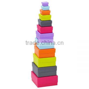 Packing Begins for Operation Christmas Child Gift Packaging Gift Boxes Color Block Nested Boxes