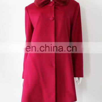 Luxury classic style women Cashmere coat 90% wool warm winter long coat wholesale