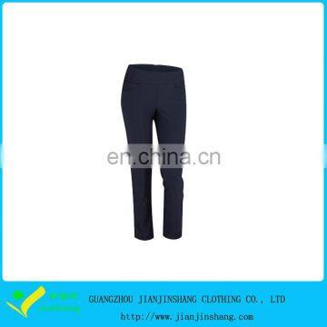 Basic Designed High Qualtiy Embroidery Solid Navy Blue Golf Trousers