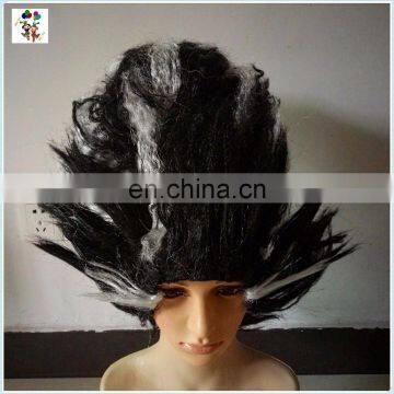 Ladies Fancy Dress Fabulous Black Devil Halloween Party Wigs HPC-0079