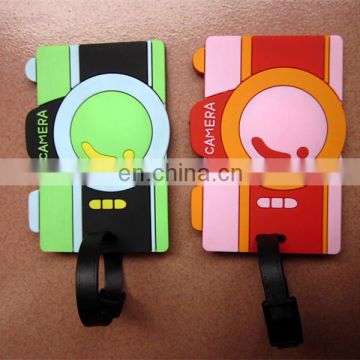 hot sale plastic camera luggage tag green orange bule