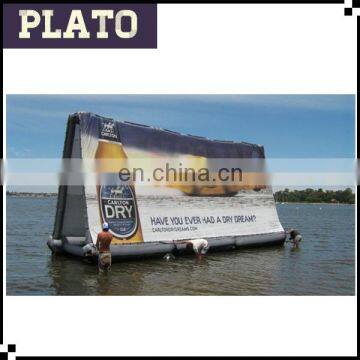 Best quality advertising inflatable billboard, water floating inflatable billboard for sale