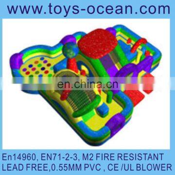 inflatable rainbow bouncer playground /inflatable indoor playground/inflatable playground balloon