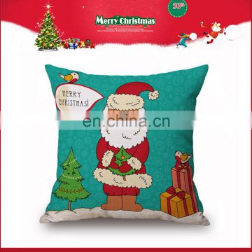 wholesale holiday style santa clause square decorative pillow for Christmas