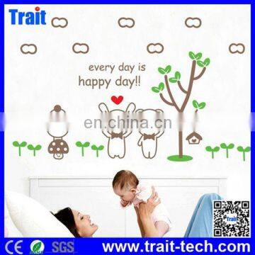 Top Selling Cute Cartoon Animals Tree Pattern DIY PVC Room Wall Decal Stickers,wall sticker removable