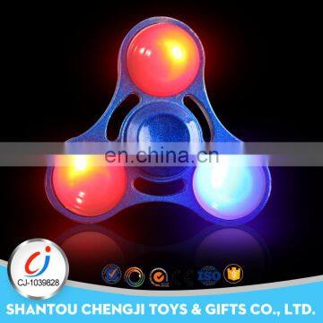 Funny metal led spinning top adult desk toy spinning top