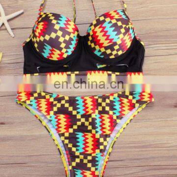 Sex Women Photo Africa Printing Bikini, Wholesale Summer Swimwear