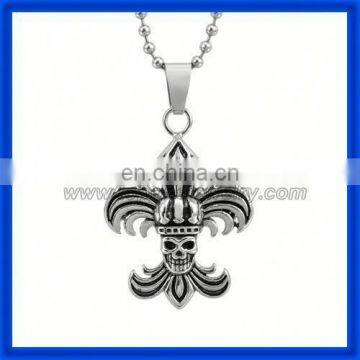 2014 Men's Special Design China Gothic carved skull pendant stone